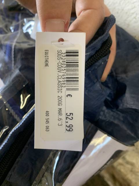 Equith&egrave;me - Sous-couverture Classic 1200D marine 200g