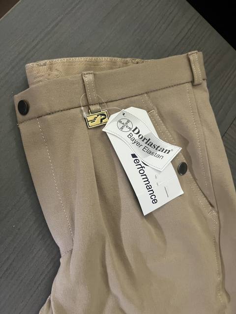 Pantalon neuf &eacute;quitation homme ou mixte beige taille 40