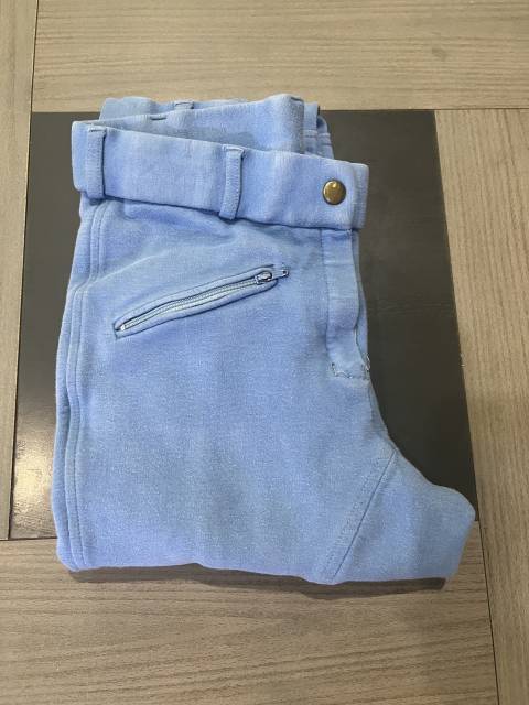 Pantalon &eacute;quitation femme ou mixte bleu clair ciel tail