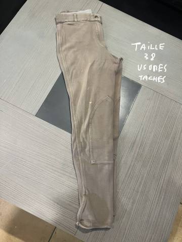 Pantalon &eacute;quitation femme ou mixte marron taille 38 