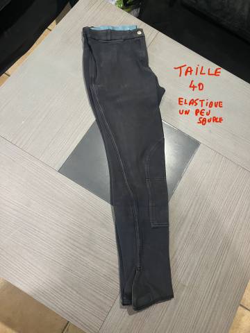Pantalon &eacute;quitation femme ou mixte noir taille 40 