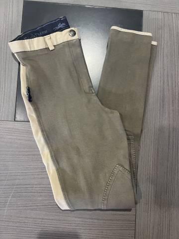 Pantalon &eacute;quitation femme ou enfant mixte biton beige 