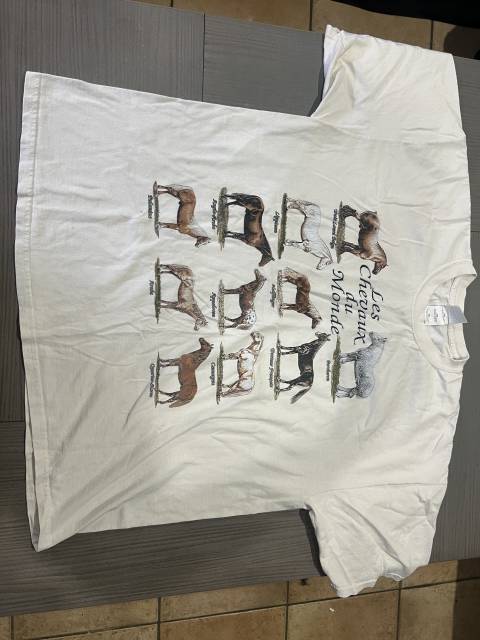 T-shirt mixte femme homme  &eacute;quitation taille 2xL Cavali