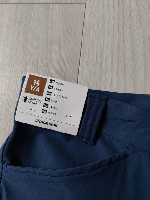 Pantalon d'&eacute;quitation bleu 14 ans 500 Mesh