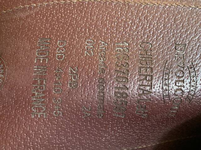 Selle Devoucoux Chiberta Lab 17.5 quartiers 2A, 2018