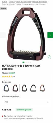 &Eacute;triers de s&eacute;curit&eacute; HORKA 5-Star - Bordeaux / Taille 12