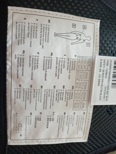 Gilet de protection enfant 