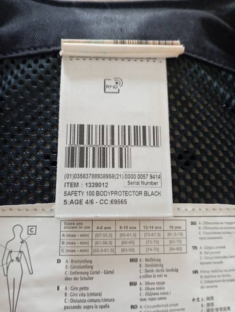 Gilet de protection enfant 