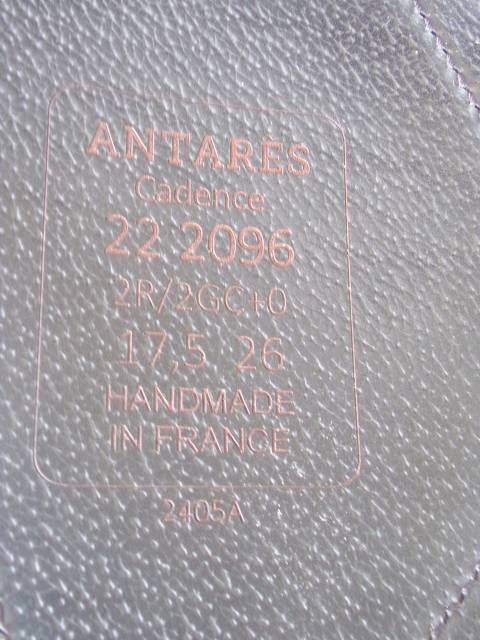 Selle Dressage Antares Cadence 17'5