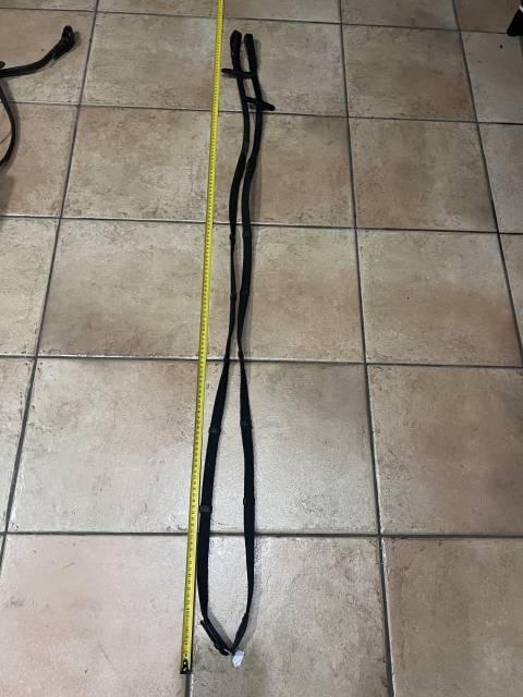 R&ecirc;nes Tissus toile &agrave; arr&ecirc;toir en Cuir noir  