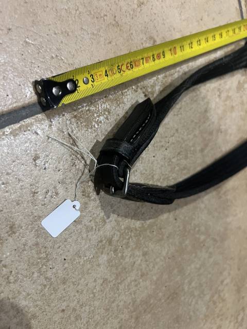 R&ecirc;nes Tissus toile &agrave; arr&ecirc;toir en Cuir noir