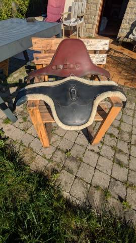 Selle antares altair+sangle bavette mouton kentucky