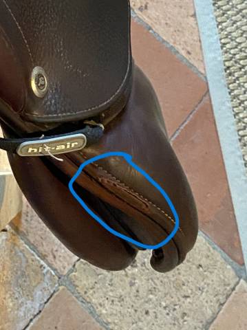 Selle  CWD double quartiers couleur tabac