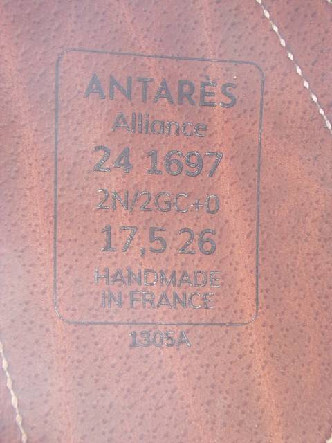 Selle Dressage Antares Alliance 17'5