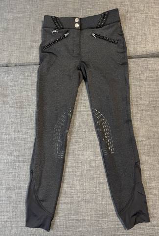 Pantalon Penelope &Eacute;quitation Romy Gris Chin&eacute; - Enfant