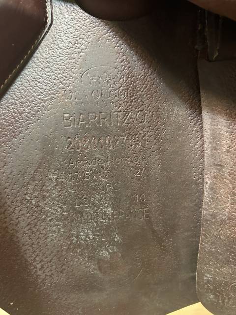 Selle Biarritz Devoucoux 17,5"