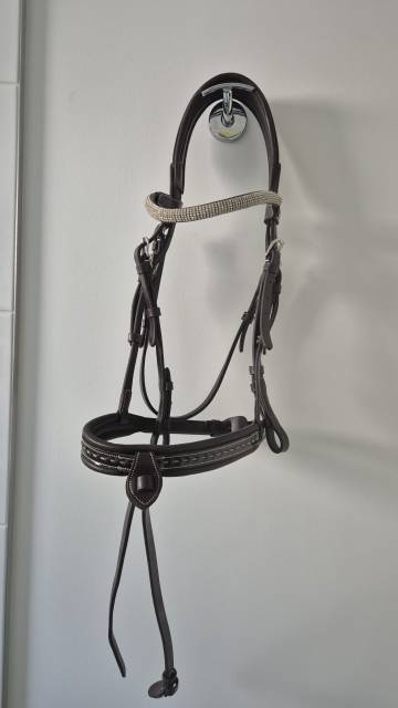 Filet Peneloppe Havane, frontal avec strass