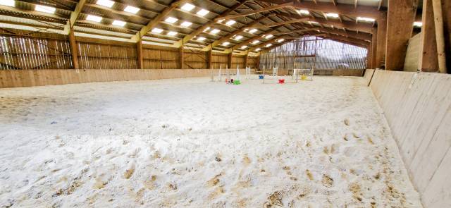 Infrastructures &eacute;questres ,  &eacute;curie, man&egrave;ge et 12 ha 