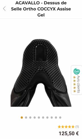 Couvre selle Acavallo ortho-coccyx 