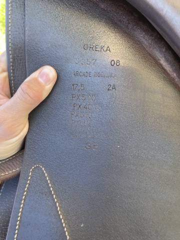 Selle devoucoux Ordka en tr&egrave;s bon &eacute;tat.  17,5 pouce
