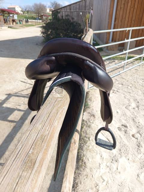 Selle Forestier S&eacute;oul pro  Doubl&eacute;e veau  Petits quartiers (1A)  17' 