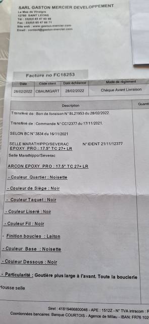 Selle Muze Gaston Mercier 