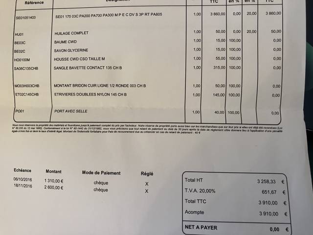Selle cwd 2016 , mod&egrave;le SE01