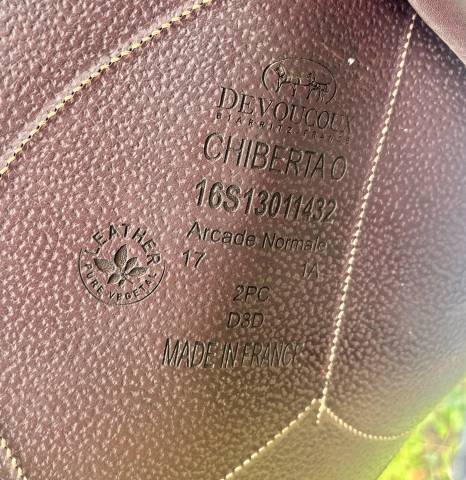 Selle devoucoux Chiberta O 17&rsquo;
