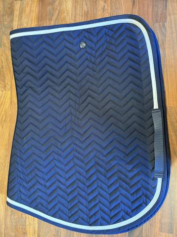 Tapis de selle Arrow - bleu marine/bleu marine - blanc
