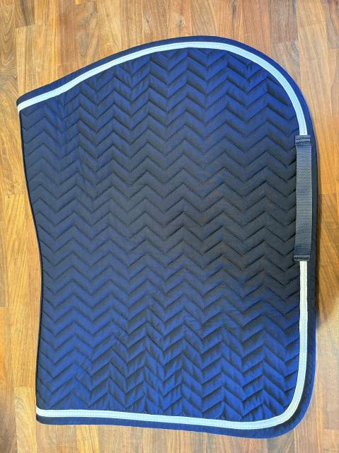 Tapis de selle Arrow - bleu marine/bleu marine - blanc
