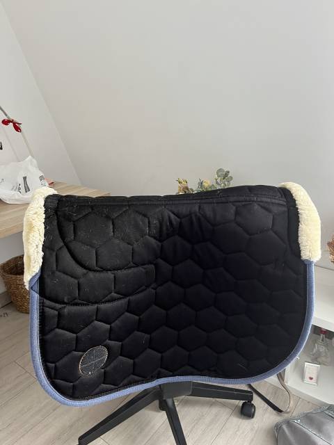 tapis &eacute;quitation bleu felix buhler