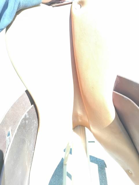 Selle cuir 17,5 pouce