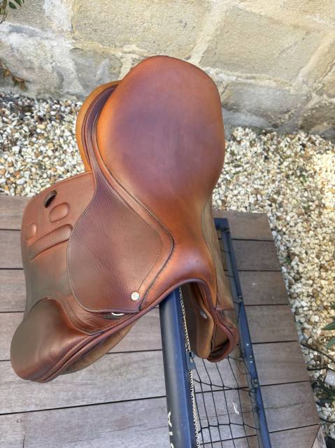 Selle GBS CSO havane + sangle + &eacute;trivi&egrave;res 