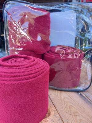 Lot de 4 bandes de polo CSO / Equithème - Bordeaux