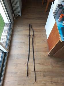 Rênes cuir grip marron FS