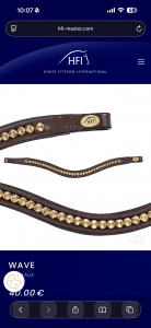 Frontal strass havane strasstopaze Horse Fitforme Int. 