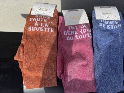 3 paires de chaussettes Paillettes attitude 