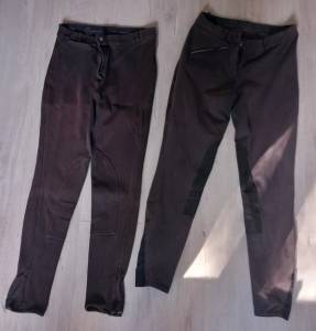 Lot 2 pantalons équitation noir Fouganza T.40