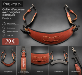 Collier d’encolure Freejump avec poignées élastiques 