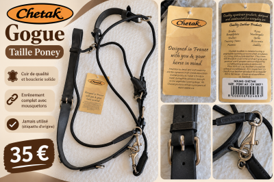 Gogue Chetak Poney – Neuf jamais utilisé 