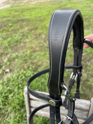 Bridon plat Dy'on - Taille Cob - Noir
