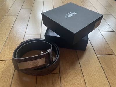  Belle ceinture GPA, marron effet brossé, neuve