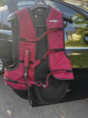 Gilet airbag HELITE  bordeaux taille L 