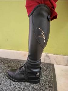Mini-chaps enfant Dy'on en cuir Taille 12 (haut) 