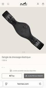 Sangle dressage Hérmes 