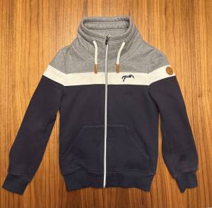 Sweat Pénélope Leprevost Gris & Bleu Marine junior