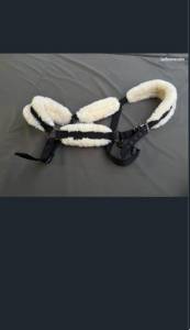 neuf licol taille 3 cheval moumoute mouton noir Equitat