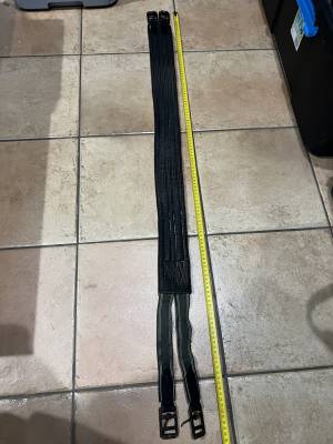Sangle cheval avec élastique  Noir 115 cm