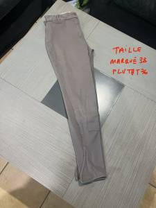 Pantalon équitation femme ou mixte marron beige taille 