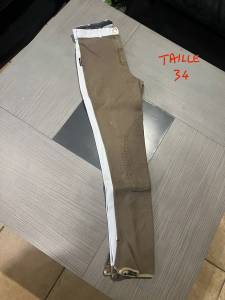 Pantalon équitation femme ou enfant mixte biton marron 